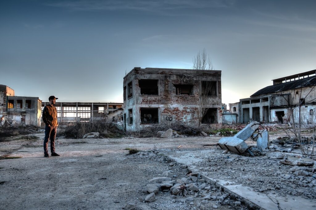 hdr, destroyed area, old factory-2725661.jpg