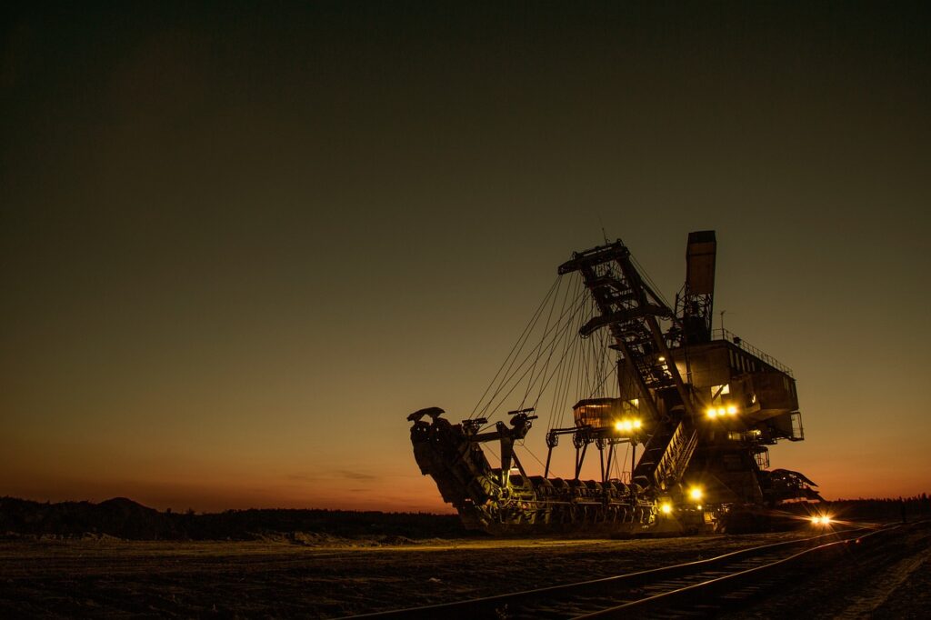 mining excavator, electric, bucket wheel excavator-1736289.jpg